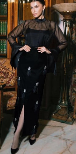 فستان سهره أسود