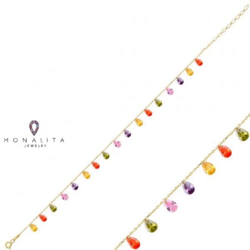 خلخال أنيق اللون ذهبي (A49) .