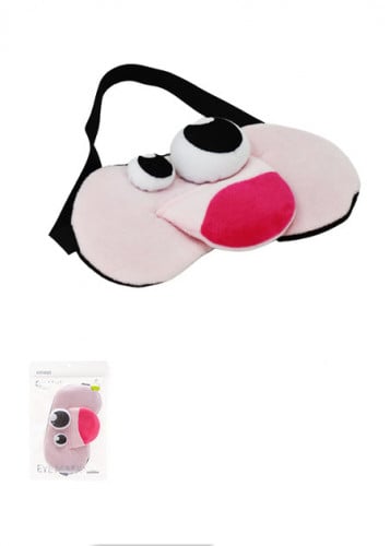 قناع العين على شكل وحش كبير الفم- لون وردي