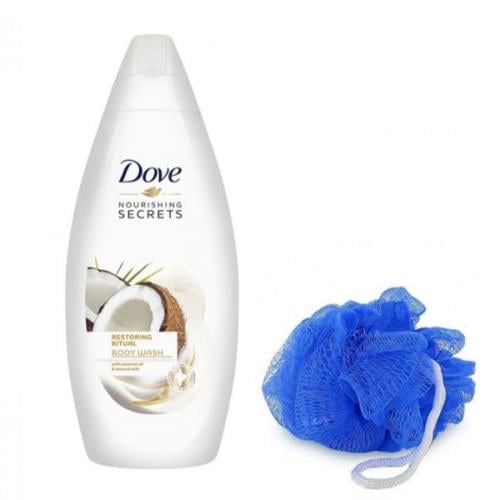 غسول الجسم روتين تجديد البشرة مع ليفه من دوف 250مل