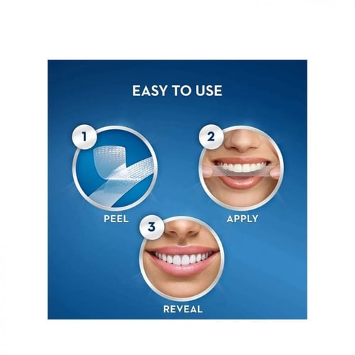لصقات تبييض الأسنان ثري دي وايت من كرست - 24 شريط