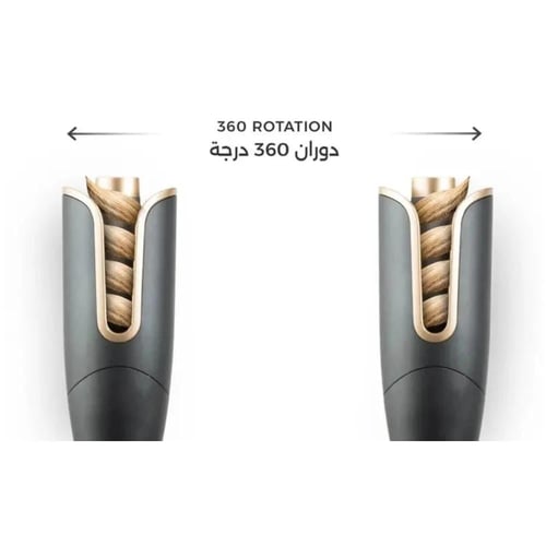 جهاز تمويج وتجعيد الشعر الذاتي فير الشعر جلوري - ا...