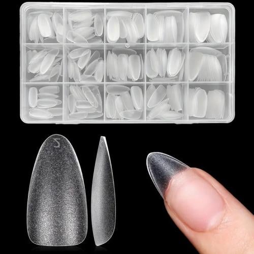 اظافر تركيب شفاف مقاسات مختلفة 9 صندوق