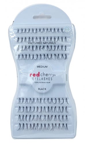 مجموعة رموش صناعية بالحبة ريد شيري - MEDIUM