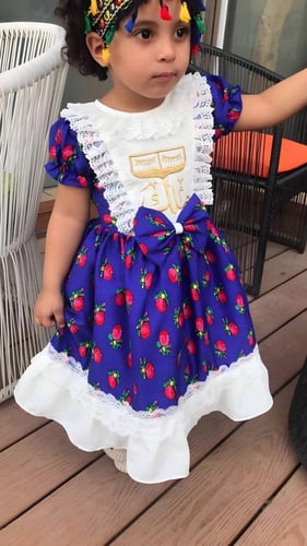 فستان بناتي رمضاني بالاسم