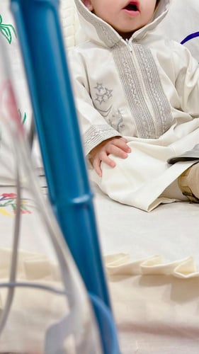 ثوب اطفال بالاسم بتصميم مغربي