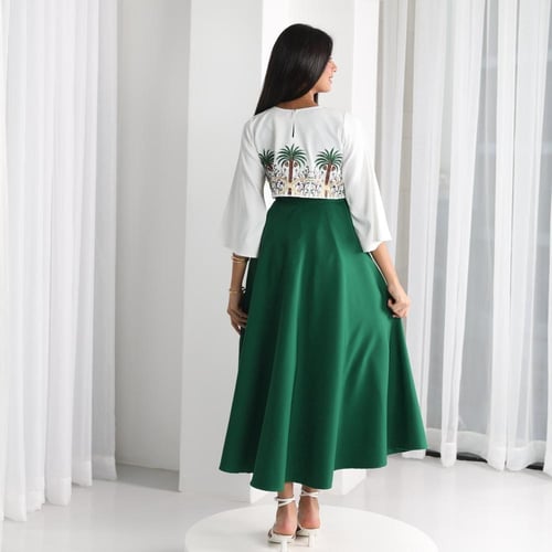 فستان اليوم الوطني - نخل