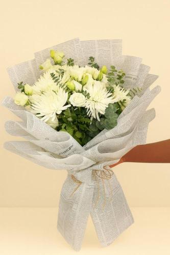 باقة توليب ابيض