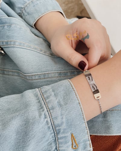 اسوارة بلون فضي - غير قابلة للصدأ