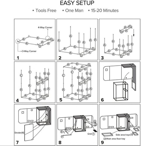 خيمة انبات و تشتيل داخلي