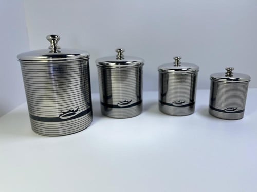 طقم حافظات استيل هندي -4 قطع