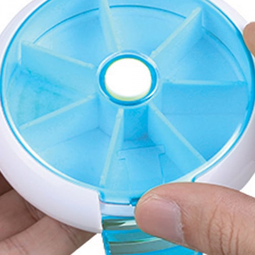 حافظة بلاستيك للدواء دائرية 7 فتح DPHW-0010B