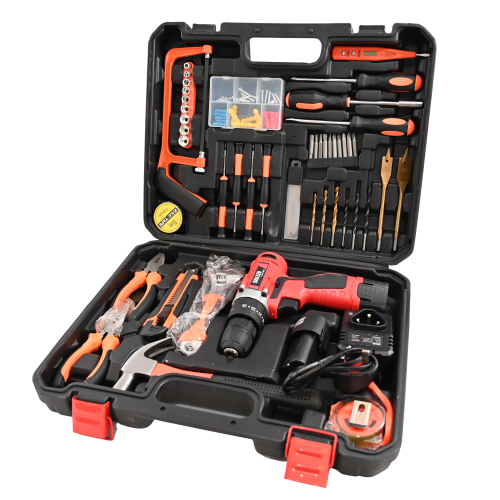 دريل شحن رجاج مع عدة 2 بطارية ليثيوم Skiled 12V