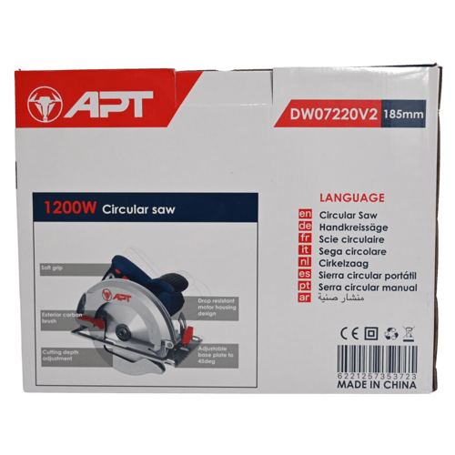 منشار خشب دائري 185 مم APT DW07220 V2 W1200