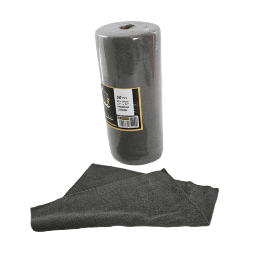 قماش تنظيف مايكرو فيبر رول 50 حبه مقاس الحبة 30x30...