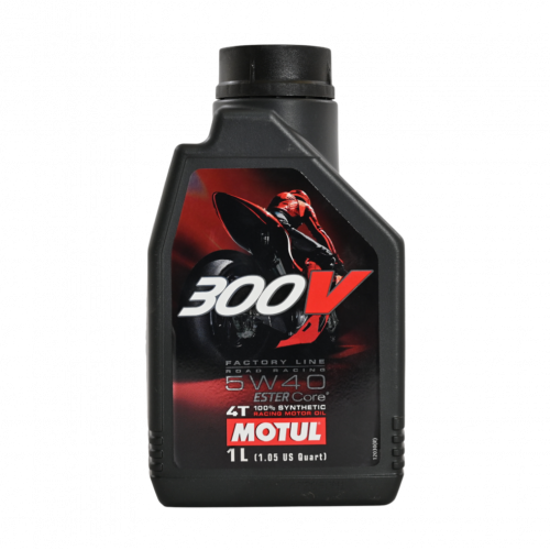 موتول زيت دراجات ريسنق 5W40 لتر 1 300V فاكتوري