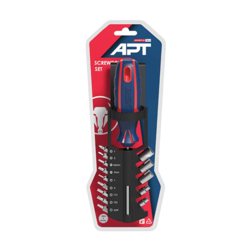 مفك سكروب مع حبات صغيرة 15 قطعة APT AH145377-15