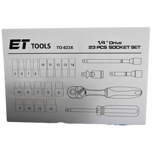 طقم حبات بكس 1/4-23 / قطعة ETTO-023X