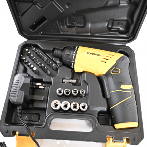 مفك براغي شحن 43/ قطعه 3.6 V بطاريه ليثيوم Yonovo...