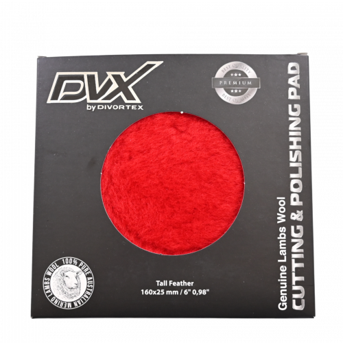 بفر تلميع Dvx LAMB WOOL POLISHING PAD 160MM RED