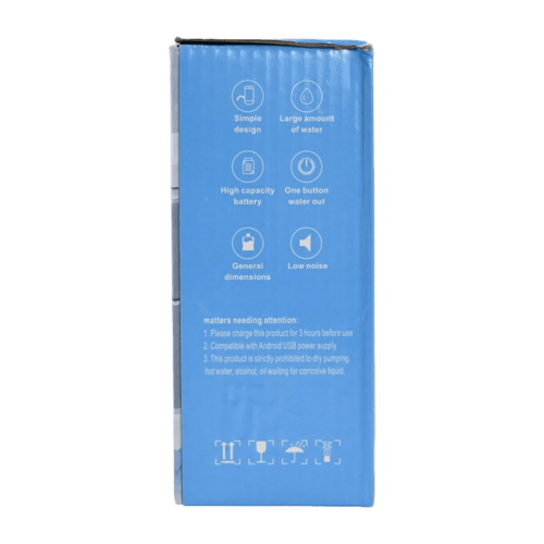 مضخة ماء شحن USB رأس بلاستيك SM-22932