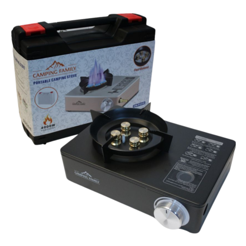 موقد رحلات سفري غاز 220 جرامل ألون الذهبي P3415