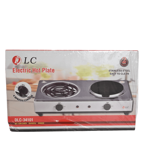 موقد كهربائي استيل حجري/ حلزوني 2 عين DLC. 34101