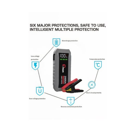 اشتراك سيارة متنقل باور بنك 12 فولت بقوة TAWA 2000...