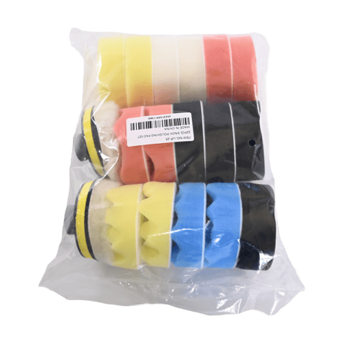 سفنج تلميع دائري صغير 25 حبة مع قطعة الدريل UP25