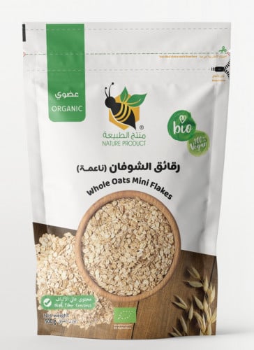 رقائق الشوفان العضوي