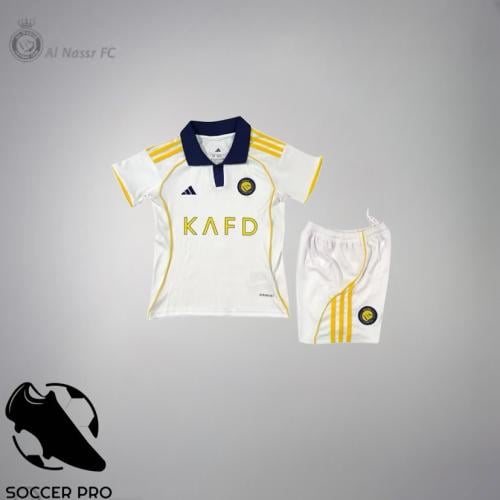 طقم النصر الابيض (اطفال) 26\25