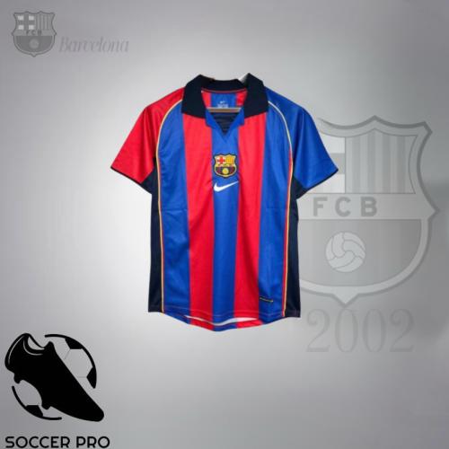 تيشيرت برشلونة كلاسيك مخطط 2002