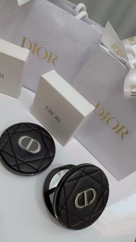 مراية أسود جلد مع الكيس