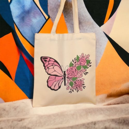 حقيبة فراشة ورد