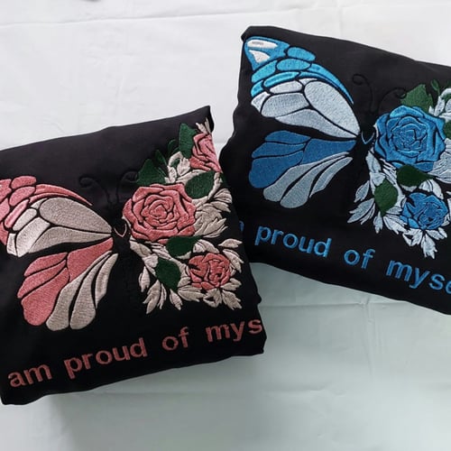 بلوفر فراشة الورد