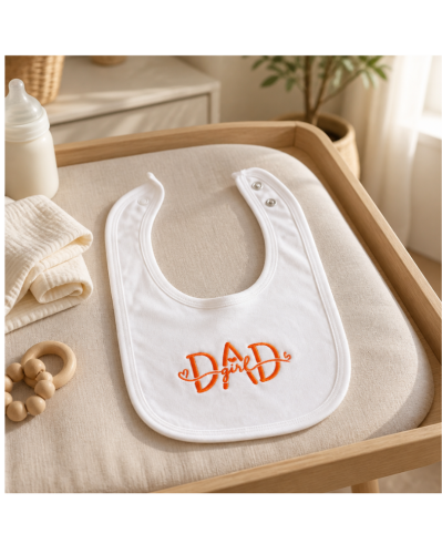 مريلة أطفال مخصصة بعبارة “Dad Girl"