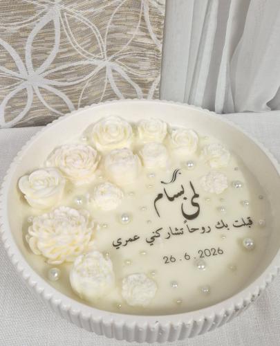 شمعة عقد قران حجم كبير مع التوصيل