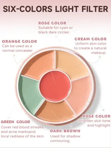 beauty glazed طبقة إخفاء متعددة الألوان، تغطي الها...