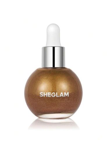 SHEGLAM Sunlit Silk زيت هايلايتر للجسم-Medusa لوشن جسم لامع هايلايتر مكياج ماركة تجميل ومكياج للنساء والفتيات