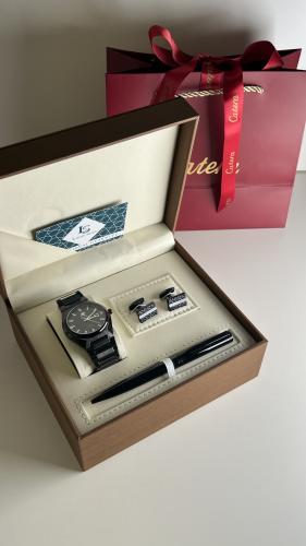 طقم ساعة رجالية