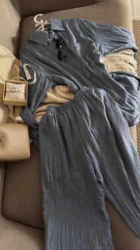 طقم سفر أزرق