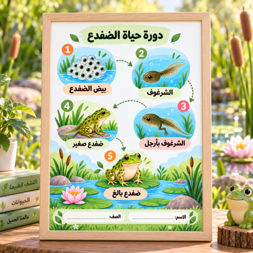 دورة حياة الضفدع - علوم-ثالث ابتدائي