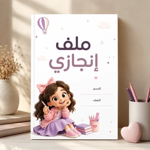 ملف إنجاز - شخصية لولي دمج رقمي