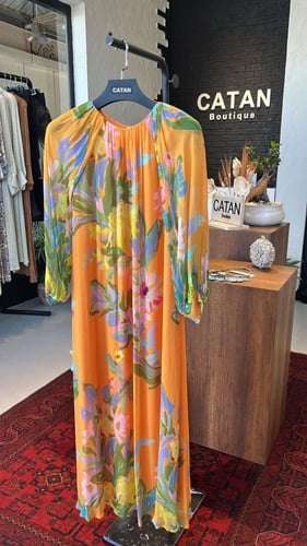 فستان شيفون اورنج