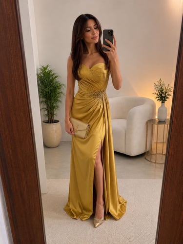 Golden dress