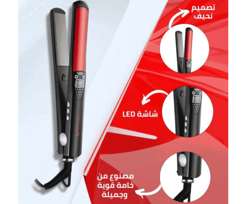 مكواة فرد الشعر الاحترافية Jarrah – بتقنية التورما...