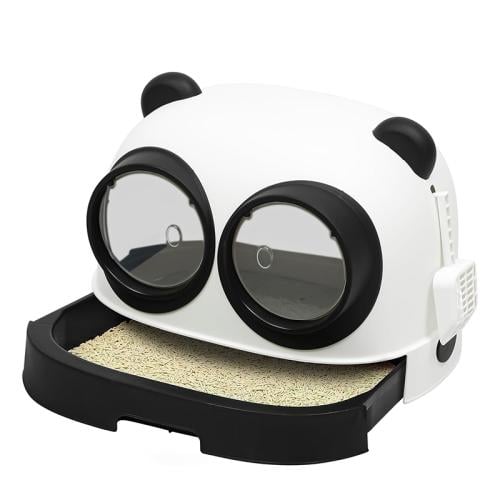 ليتر بوكس صندوق فضلات قطط مغلق مع مجرفة – تصميم وج...