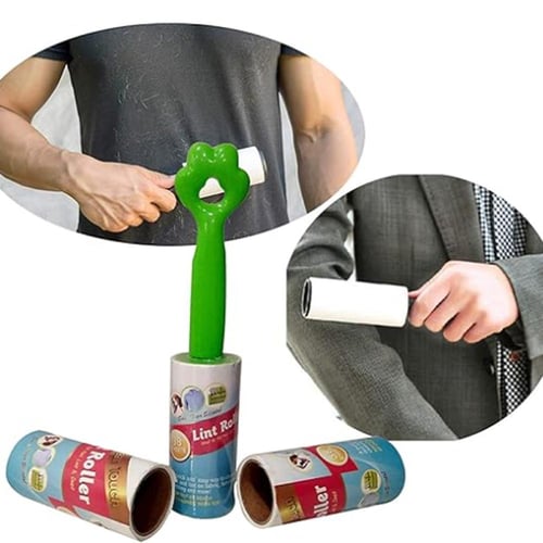 رول لإزالة وبر القطط والكلاب من الملابس والأثاث +...