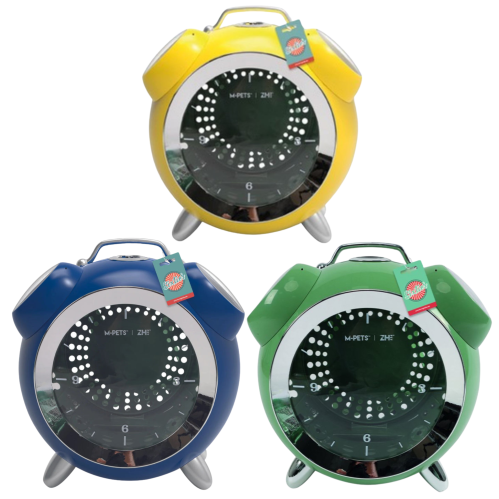 حقيبة نقل للحيوانات الأليفة بتصميم ساعة الستينات