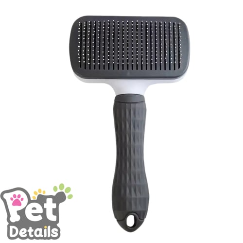 مشط إزالة الشعر للقطط والكلاب بتنظيف ذاتي - ألوان...